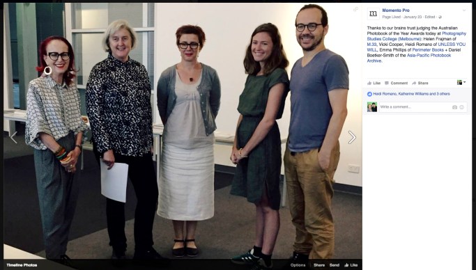 Victoria Cooper one of the judges for the 2016 New Zealand Photobook of the Year Awards